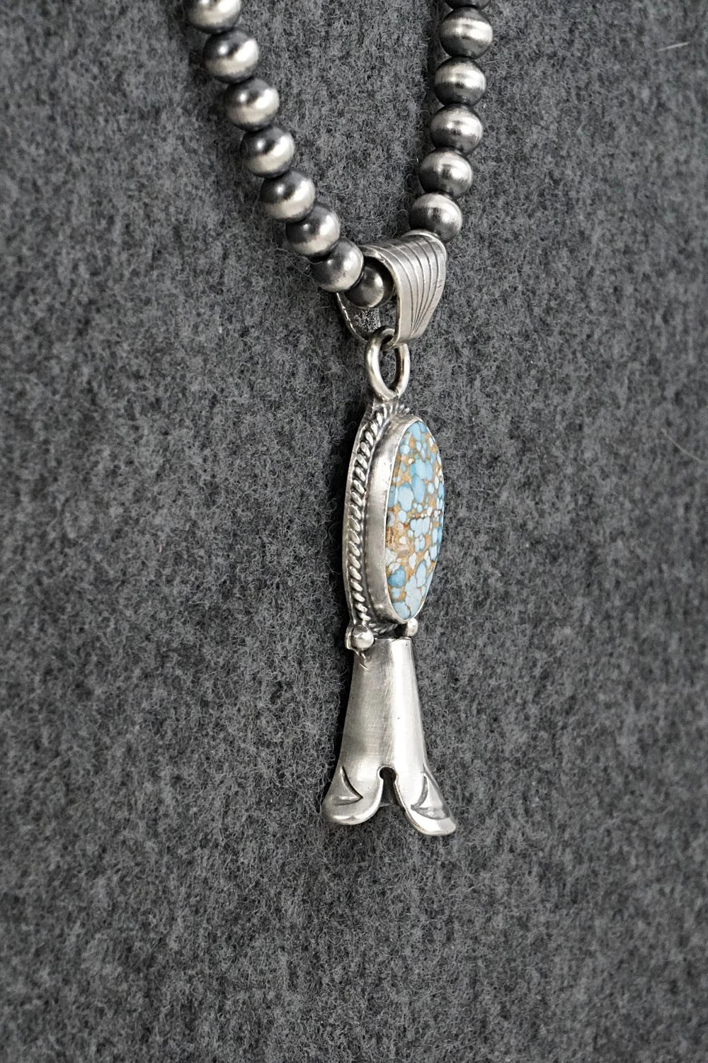 Turquoise & Sterling Silver Necklace - Sharon McCarthy