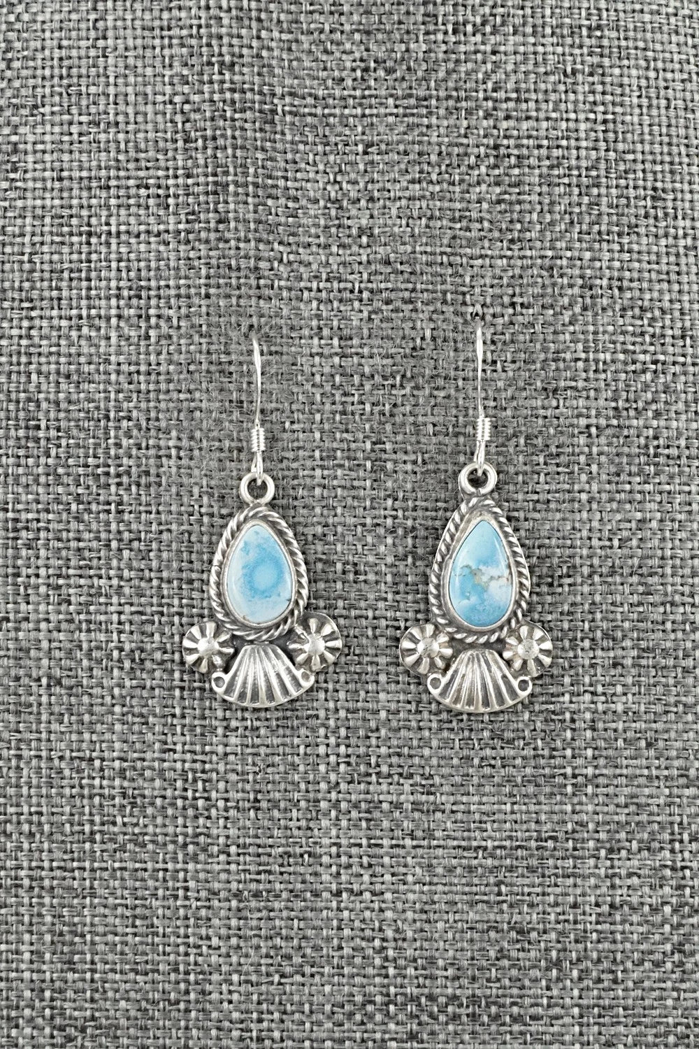 Turquoise & Sterling Silver Earrings - Verley Betone