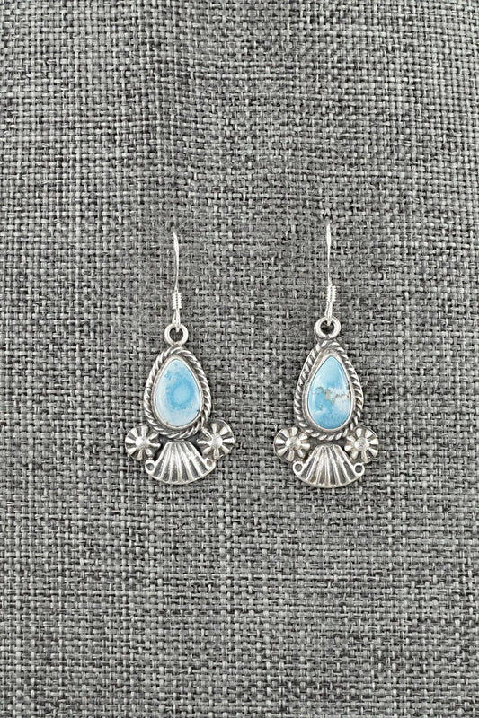 Turquoise & Sterling Silver Earrings - Verley Betone