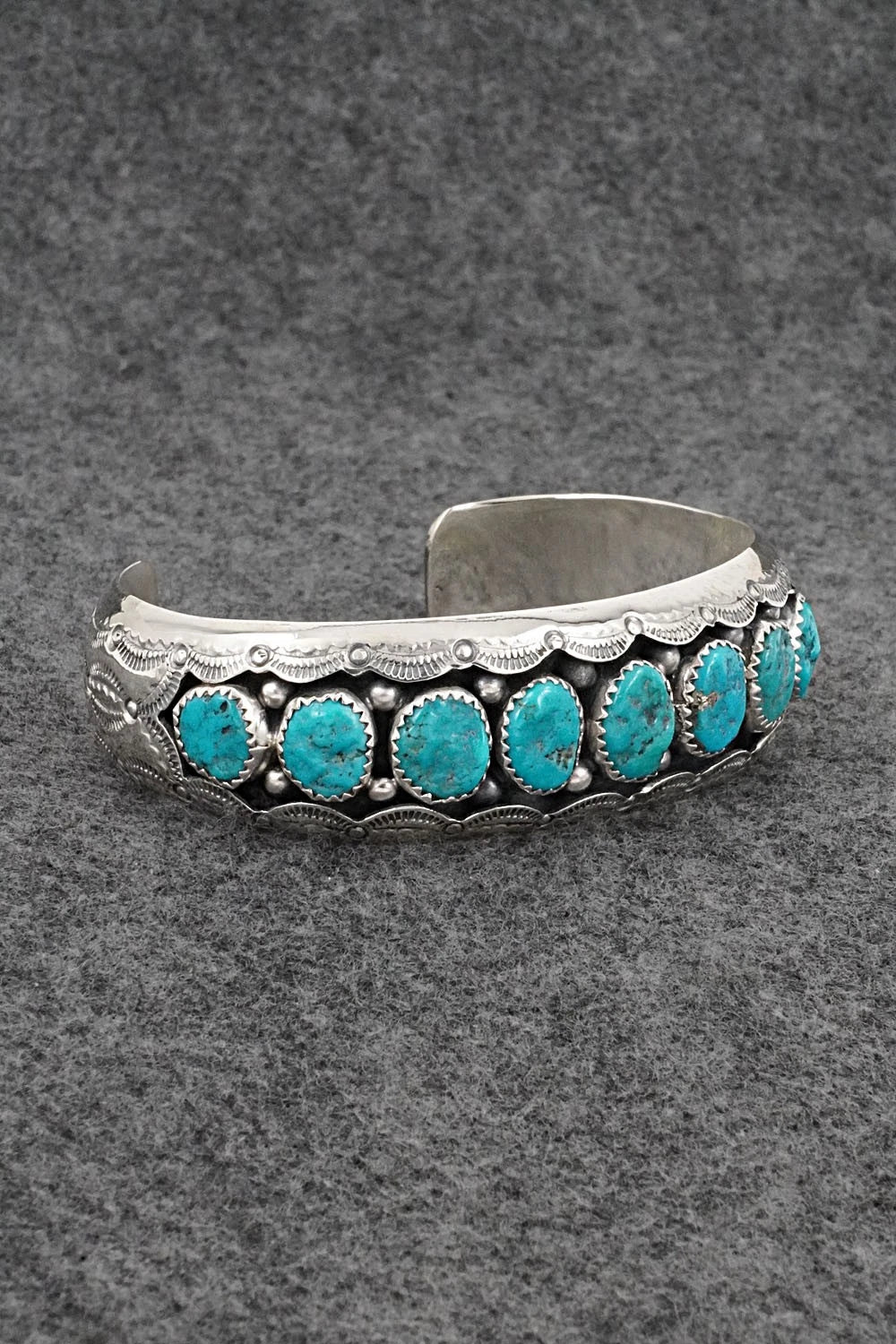 Turquoise & Sterling Silver Bracelet - Wilbert Muskett Sr.
