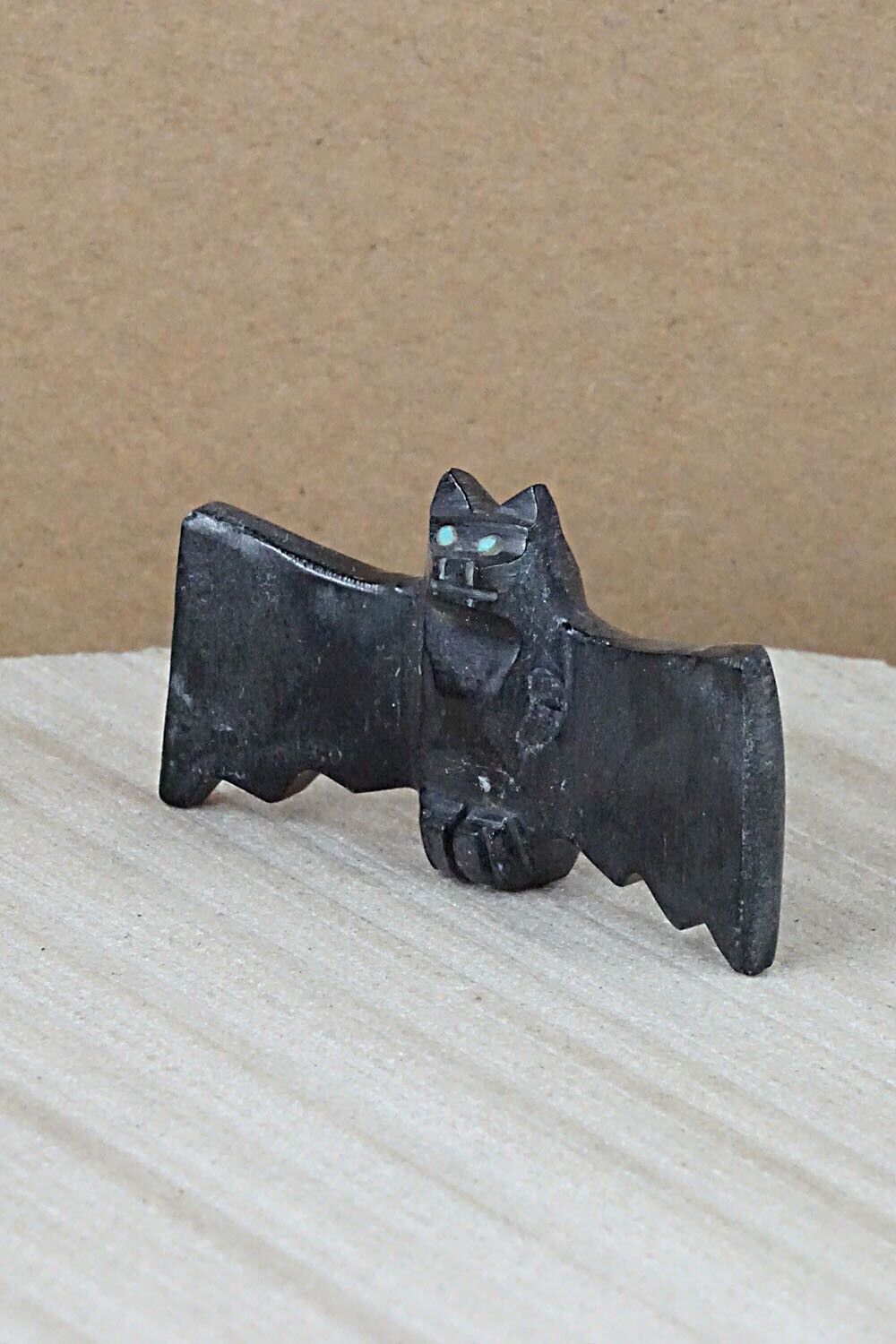 Bat Zuni Fetish Carving - Tim Lementino