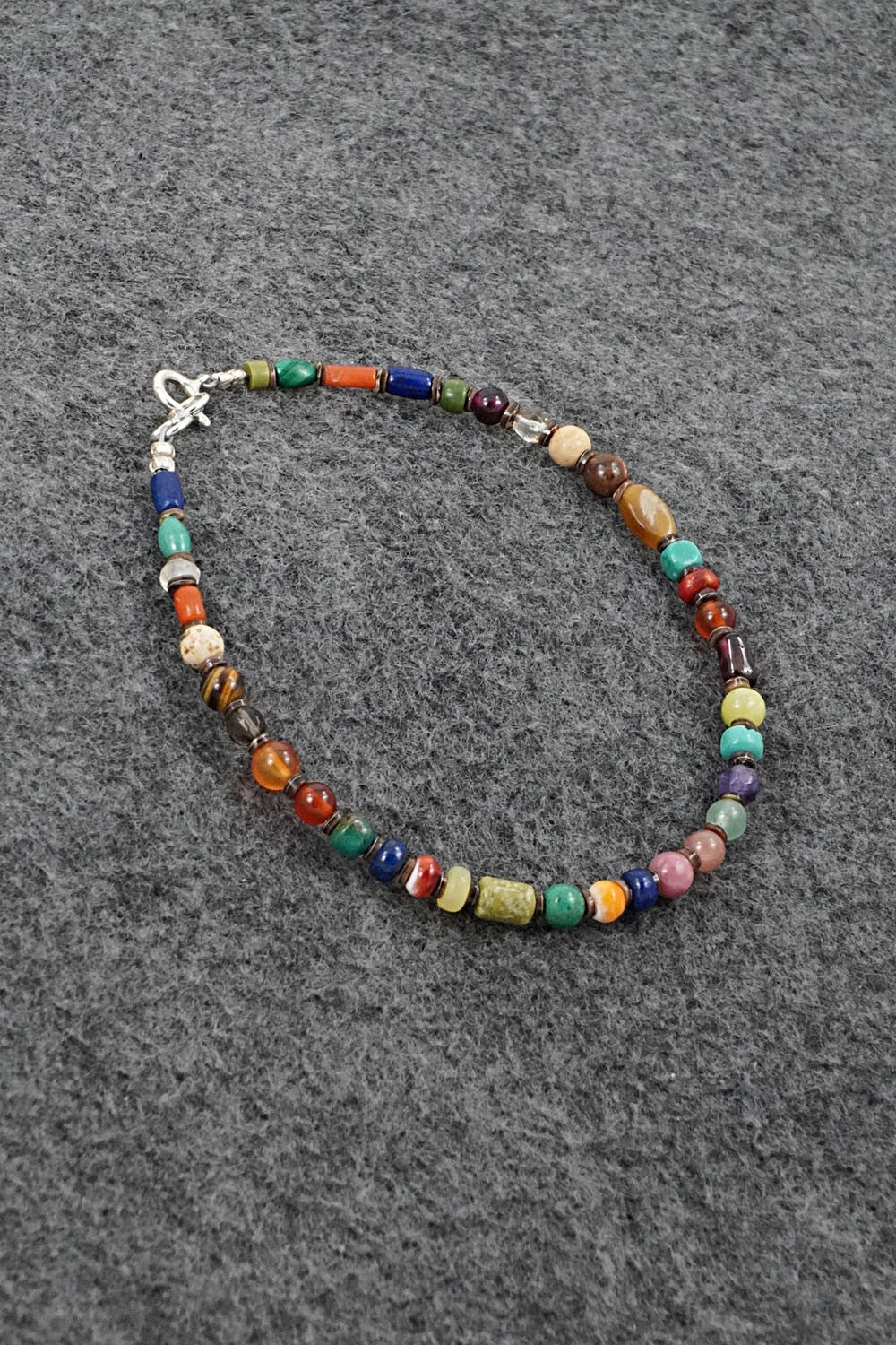 Multi-Stone & Sterling Silver Bracelet - Helen Tsosie