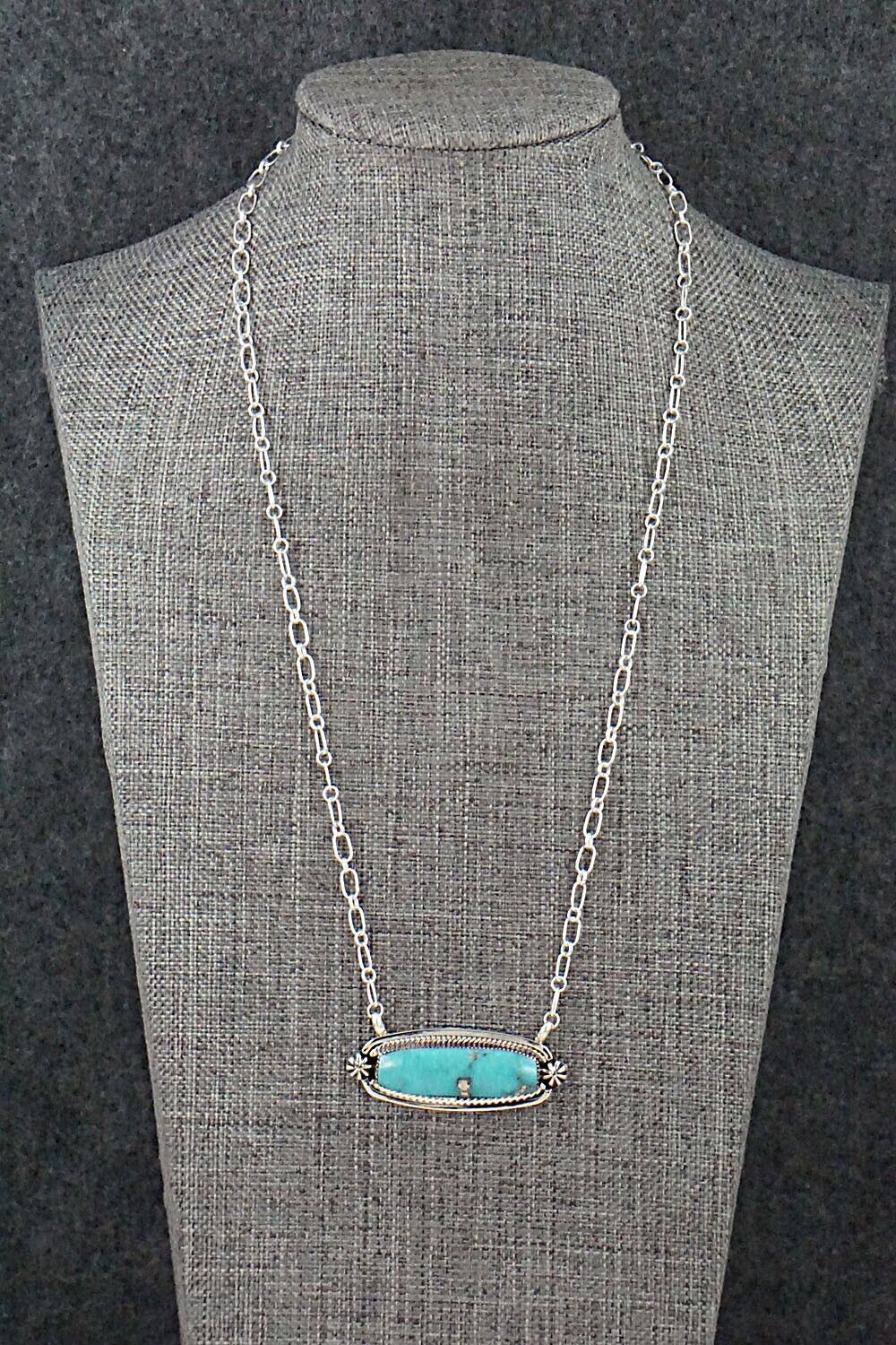 Turquoise & Sterling Silver Necklace - Sadie Jim