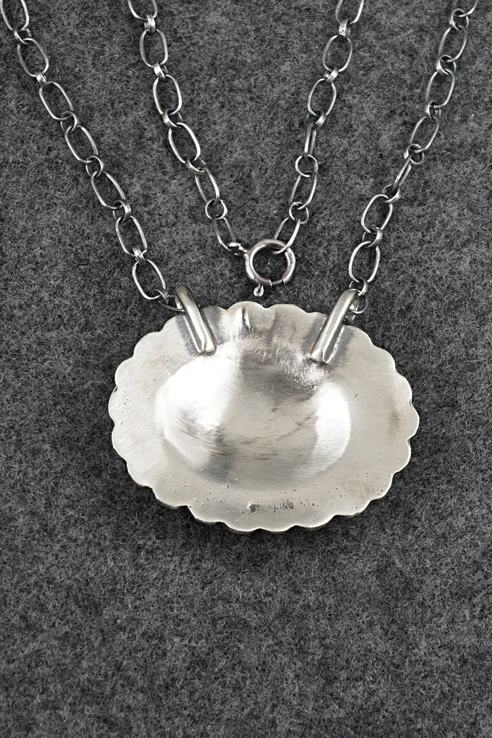 Turquoise & Sterling Silver Necklace - Adrienne Gordon
