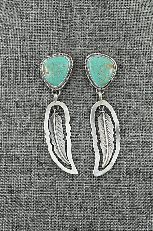 Turquoise & Sterling Silver Earrings - Darrin Livingston