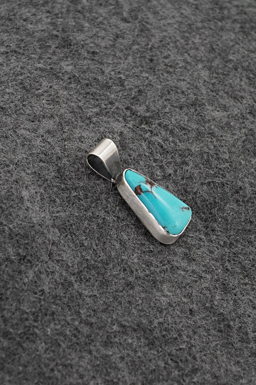 Turquoise & Sterling Silver Pendant - Rena Begay