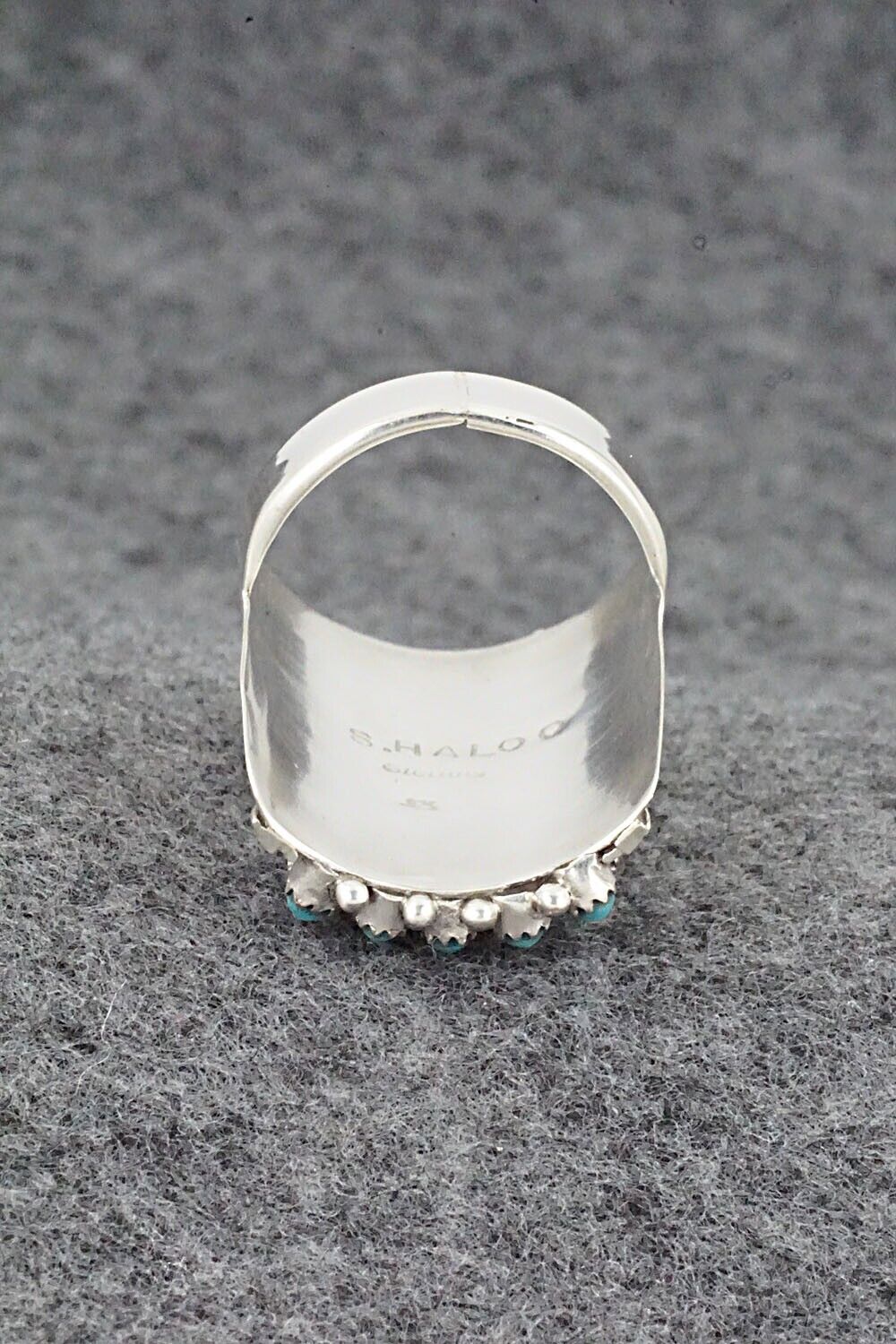 Turquoise & Sterling Silver Ring - Stephen Haloo - Size 9