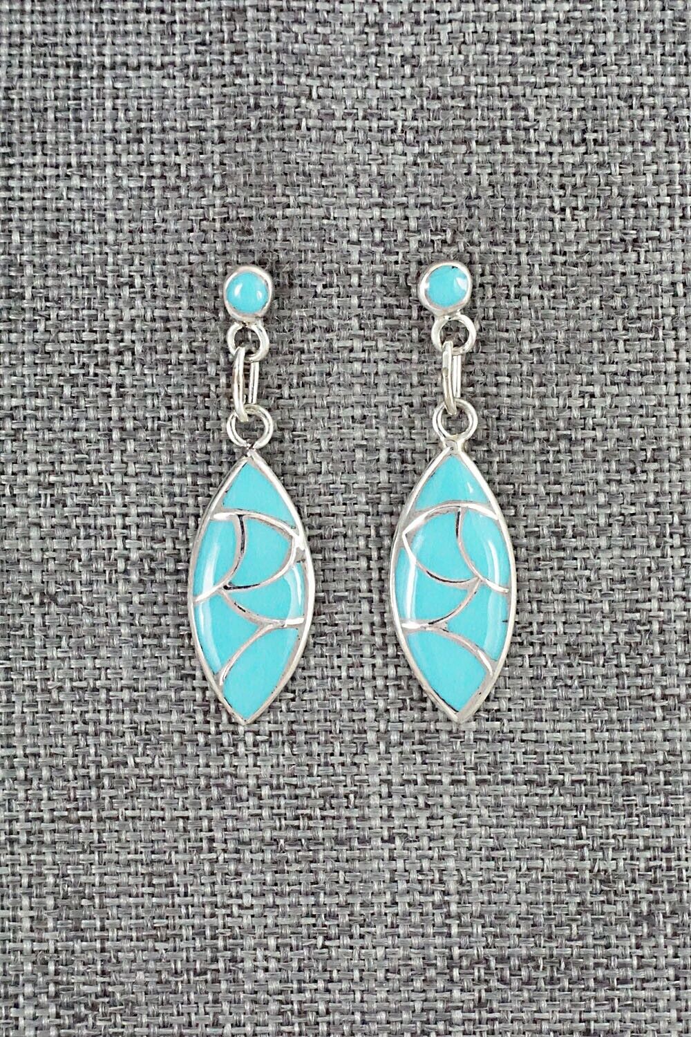 Turquoise & Sterling Silver Earrings - Orena Leekya