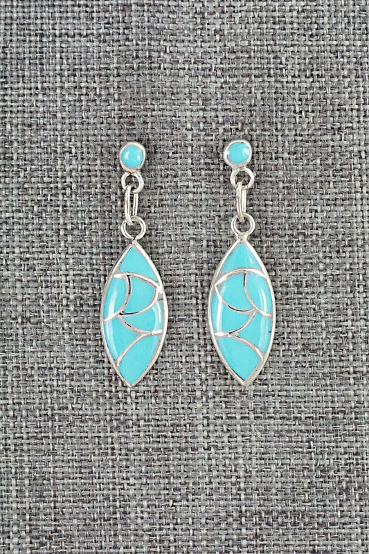 Turquoise & Sterling Silver Earrings - Orena Leekya