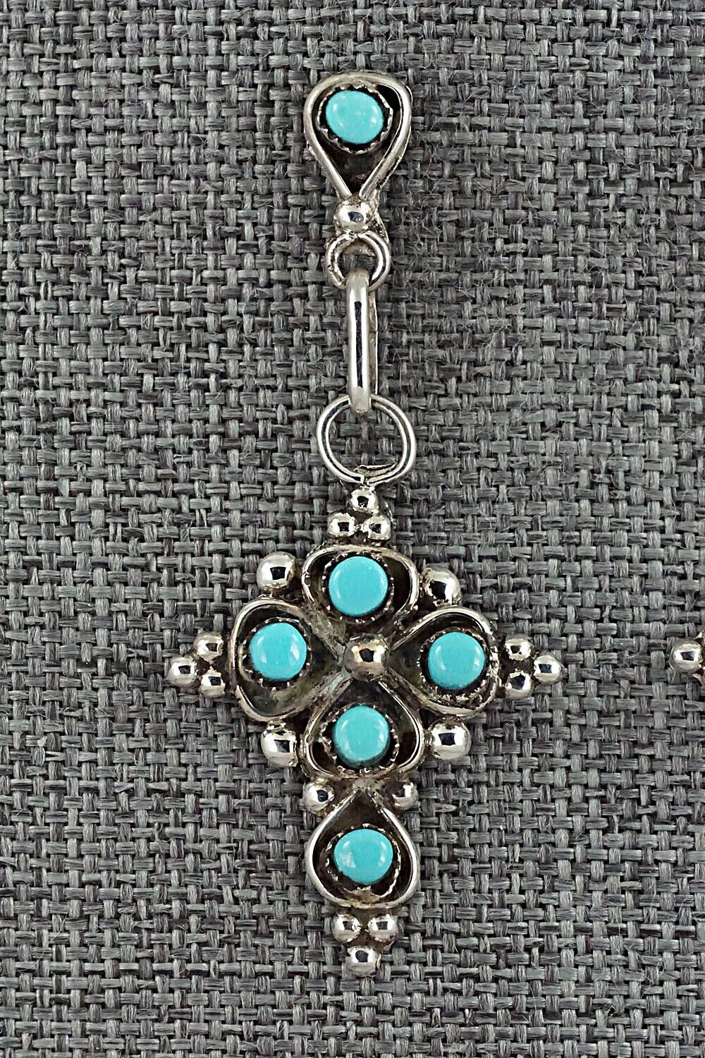 Turquoise & Sterling Silver Earrings - Verdie Booqua