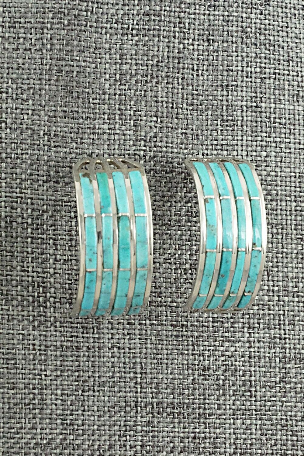 Turquoise & Sterling Silver Earrings - Andrew Enrico