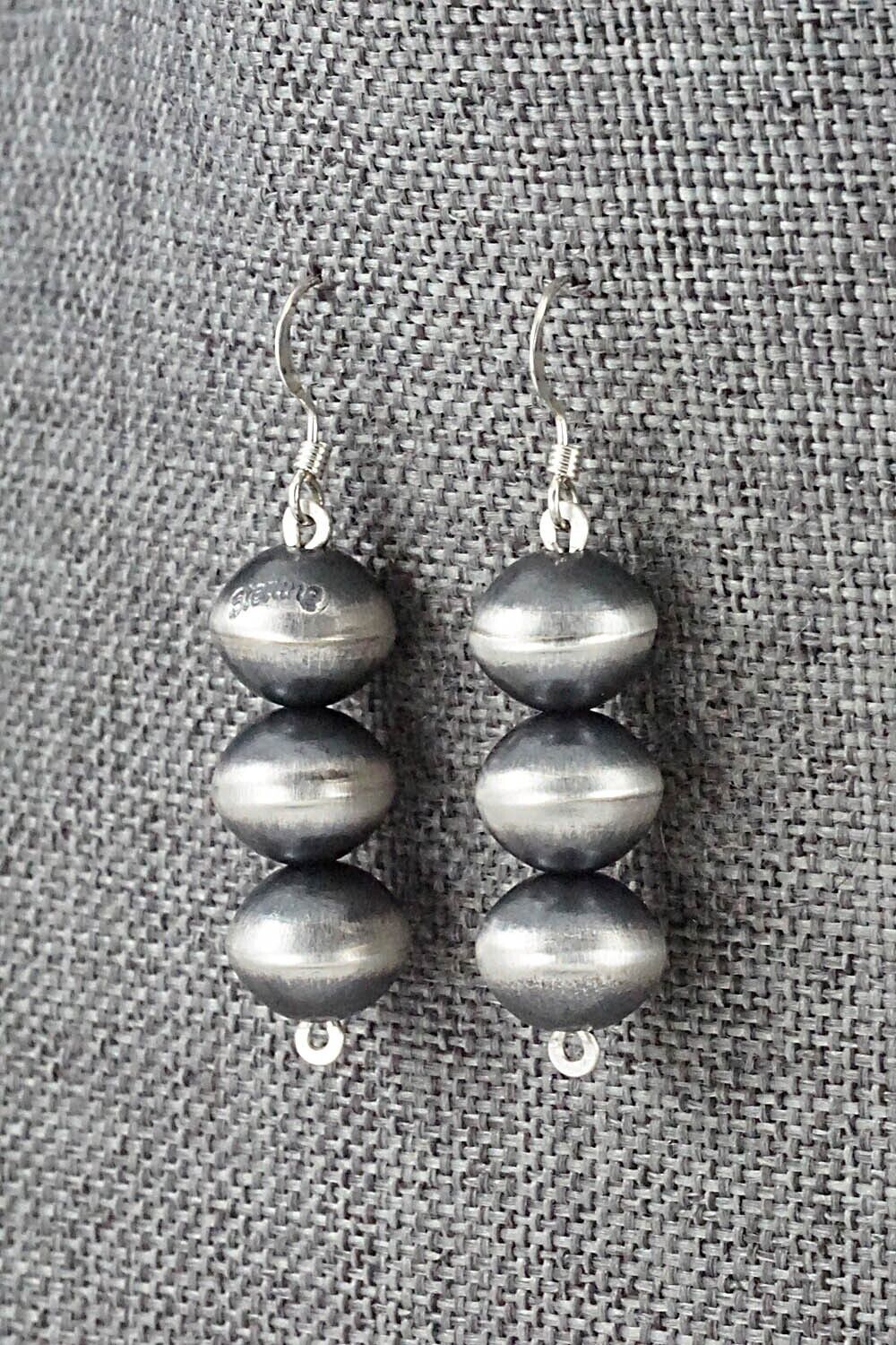 Sterling Silver Navajo Pearl Earrings - Preston Haley