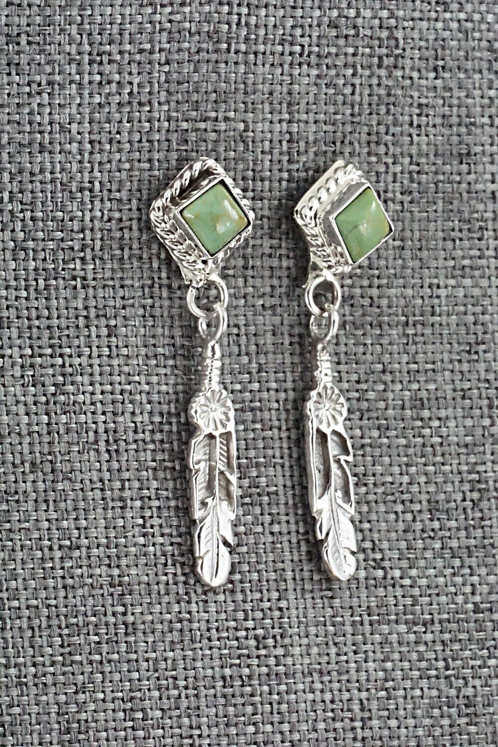 Turquoise & Sterling Silver Earrings - Anissa Martinez