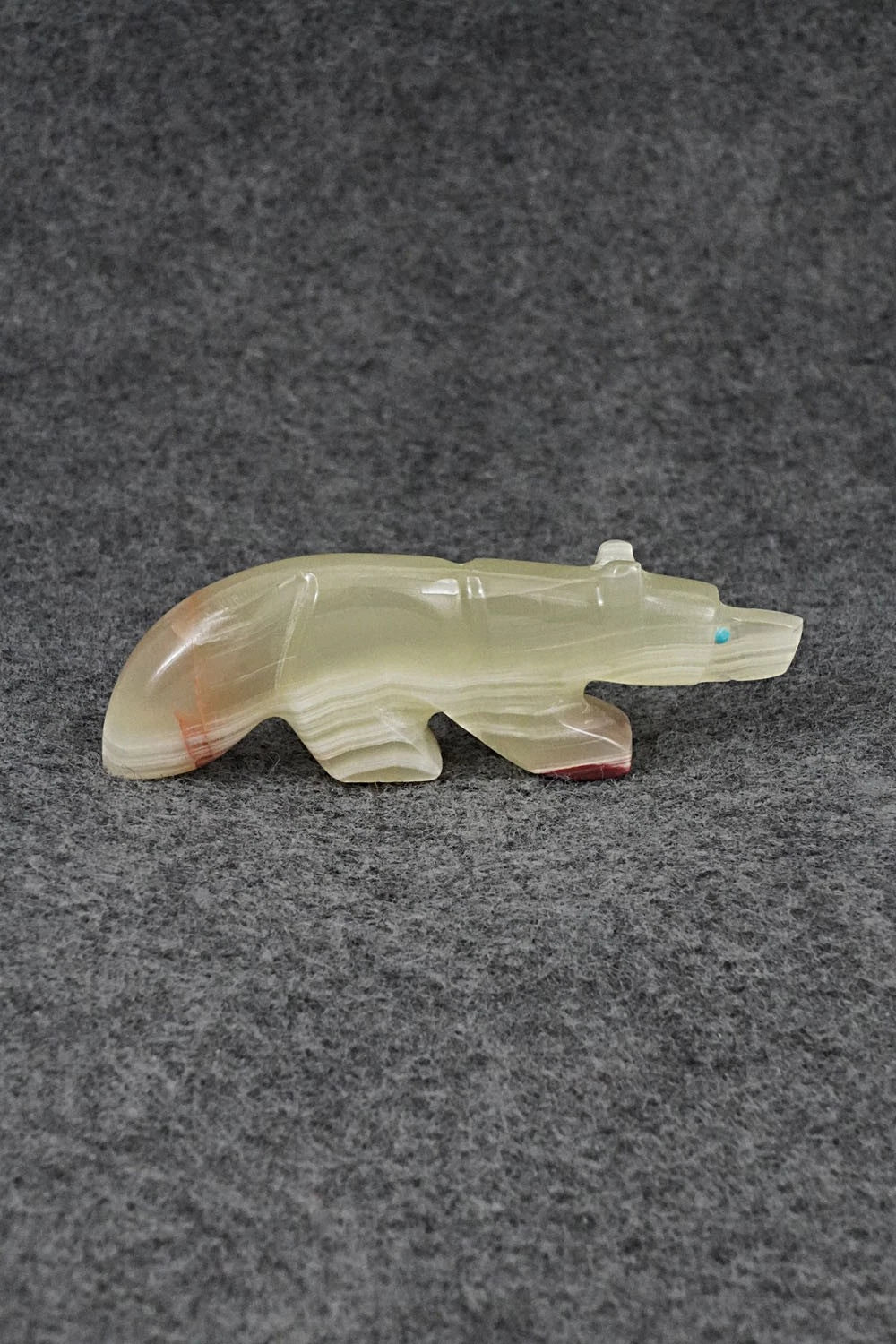Wolf Zuni Fetish Carving - Reynold Lunasee