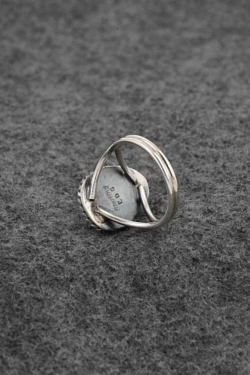 Turquoise & Sterling Silver Ring - Eugene Gruber - Size 5