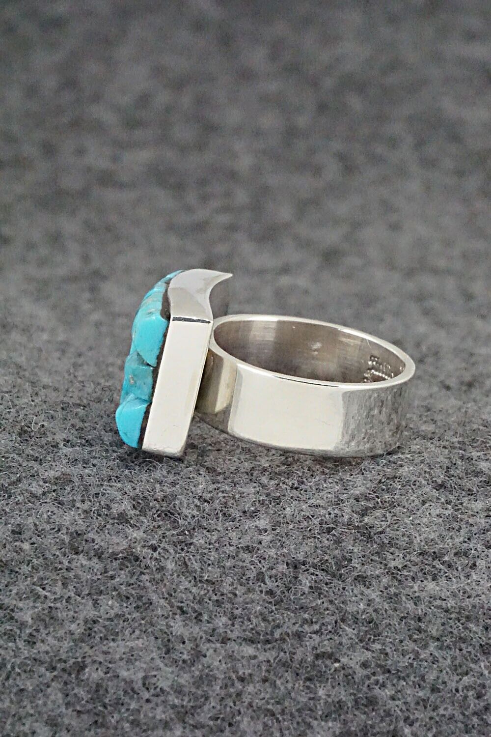 Turquoise & Sterling Silver Ring - Julia Etsitty - Size 6