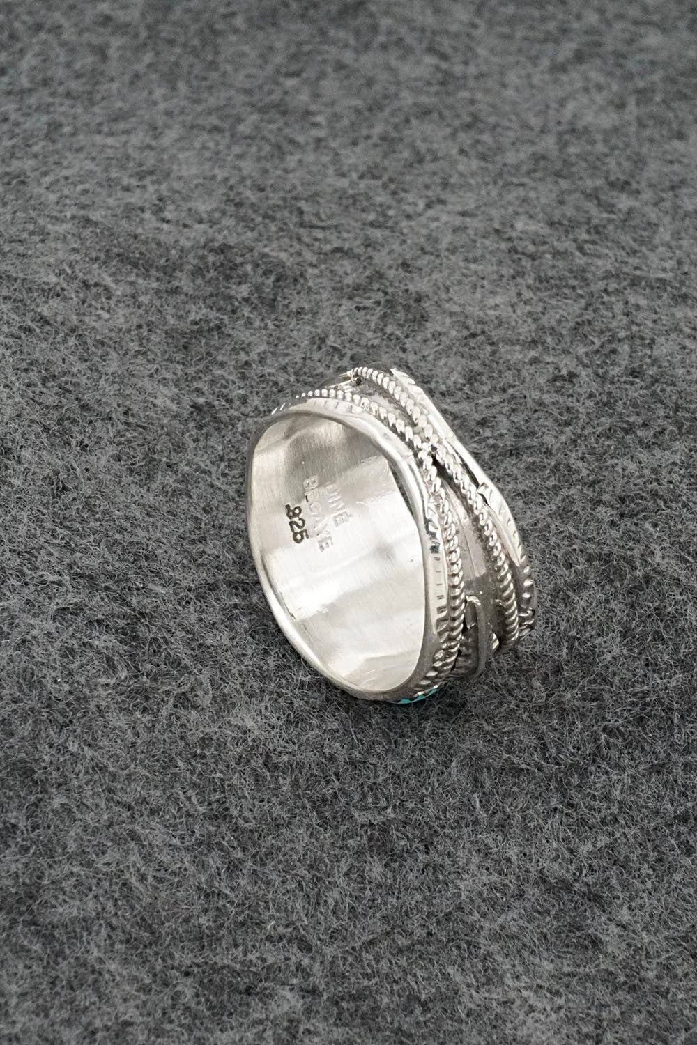 Turquoise & Sterling Silver Ring - Betty Begaye - Size 12.5