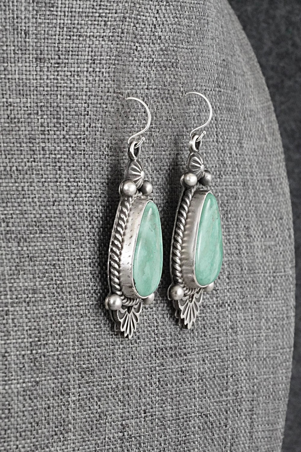Turquoise & Sterling Silver Earrings - Michael Calladitto