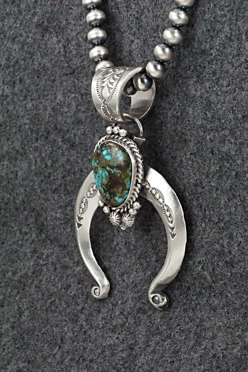 Turquoise & Sterling Silver Necklace - Samuel Yellowhair