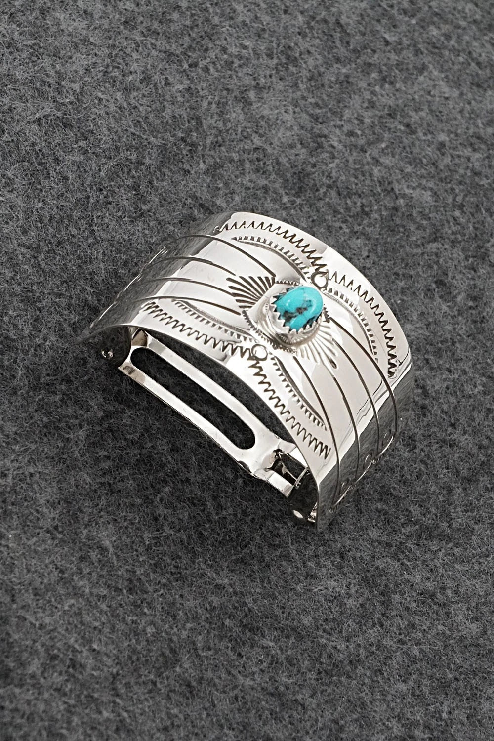 Turquoise & Sterling Silver Hair Barrette - Jolene Begay
