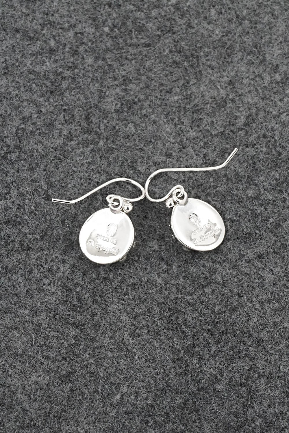 Coral & Sterling Silver Earrings - Akee Douglas