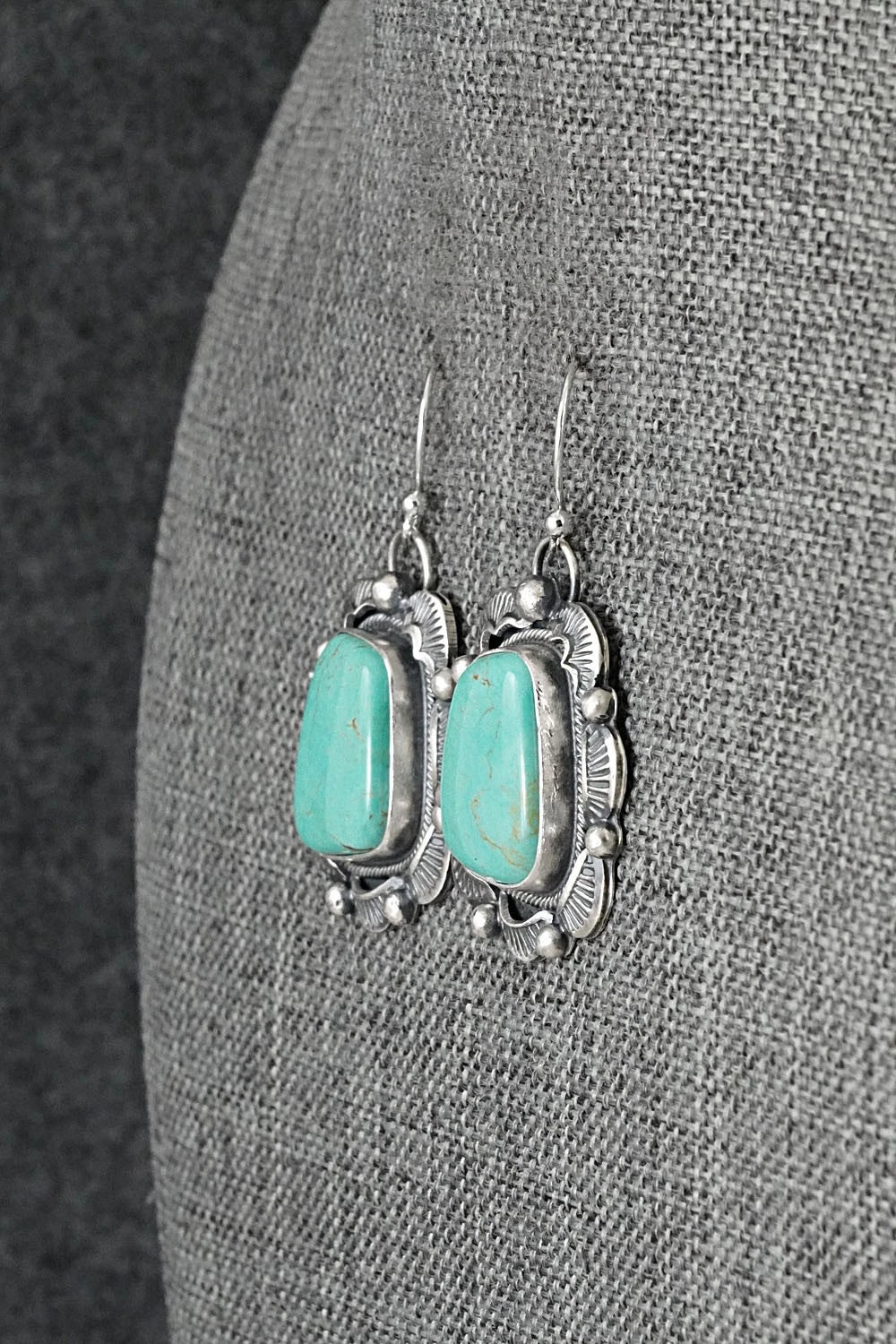 Turquoise & Sterling Silver Earrings - Jackson Hoskie