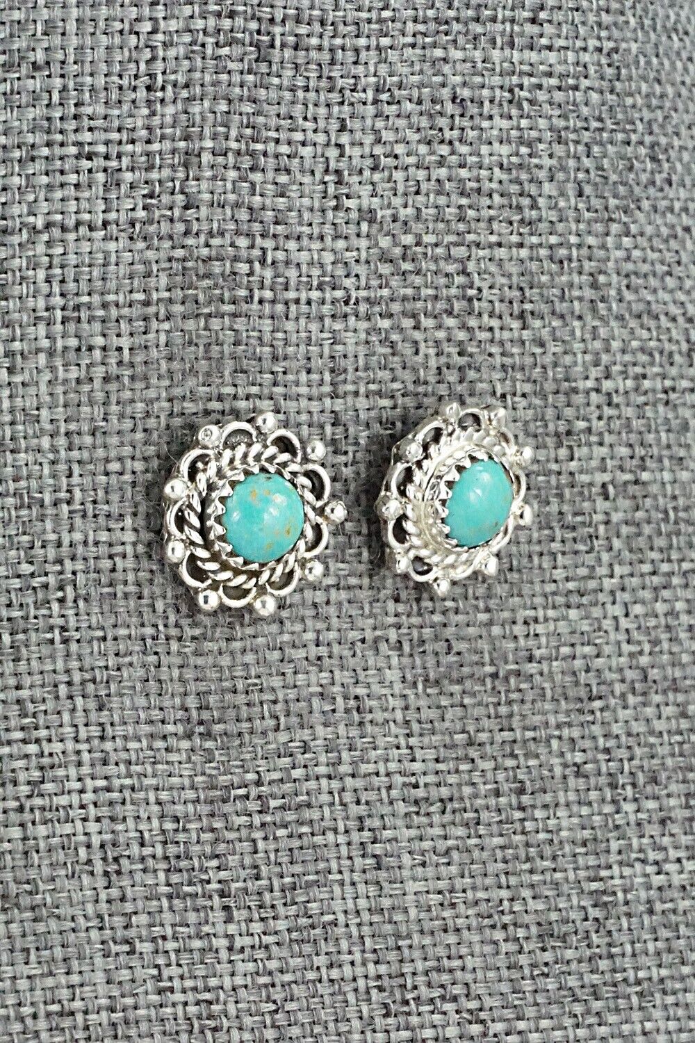 Turquoise & Sterling Silver Earrings - Harris Largo