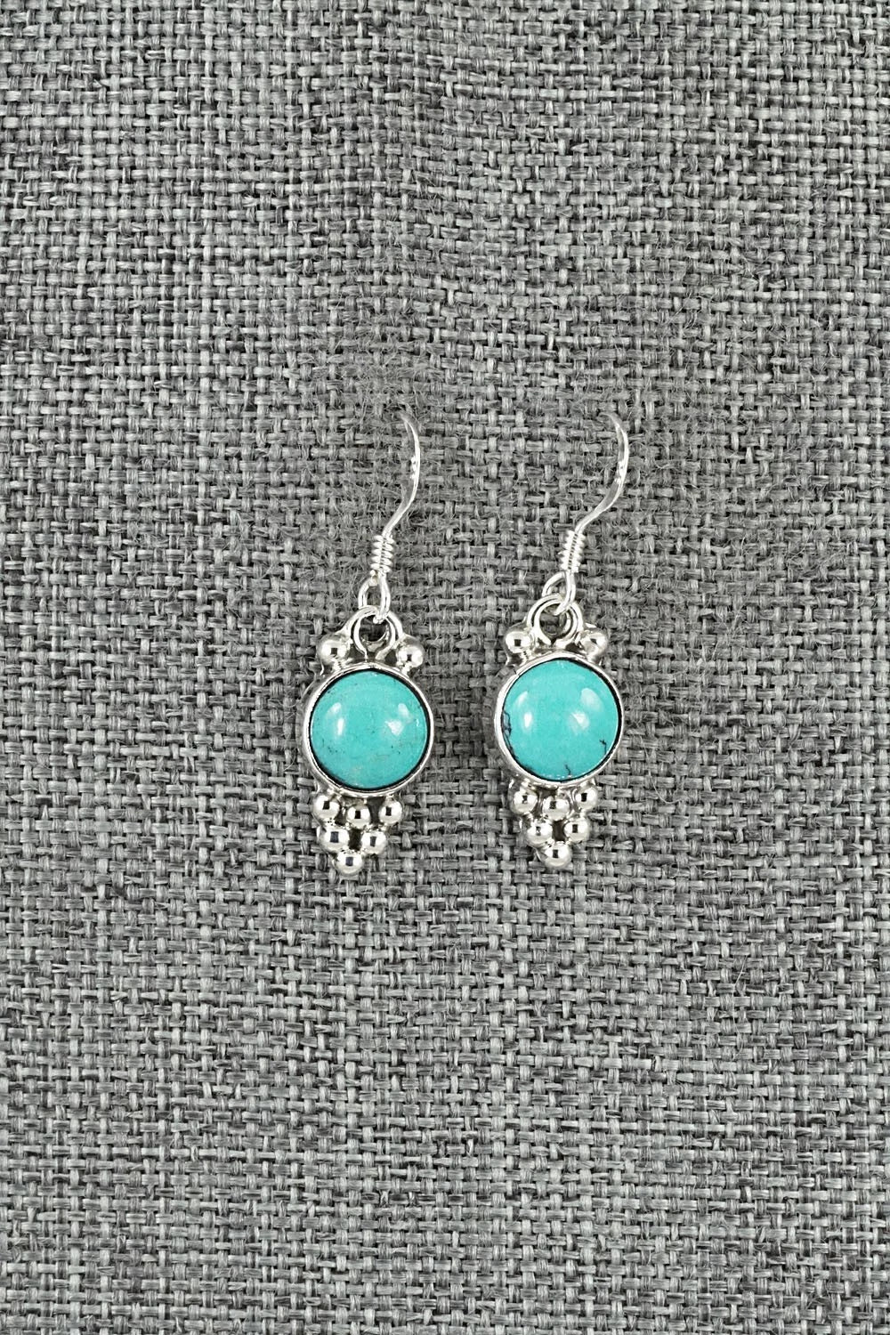 Turquoise & Sterling Silver Earrings - Isabell Yazzie