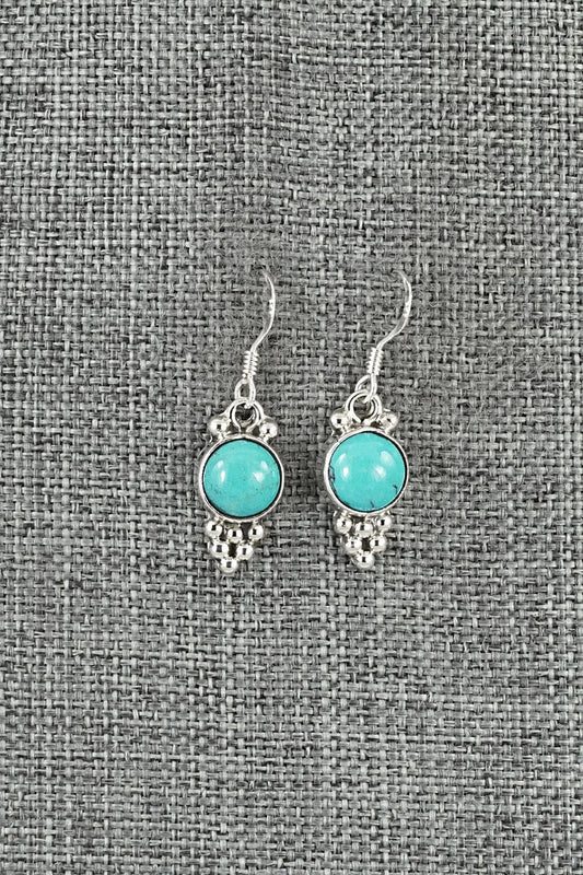 Turquoise & Sterling Silver Earrings - Isabell Yazzie