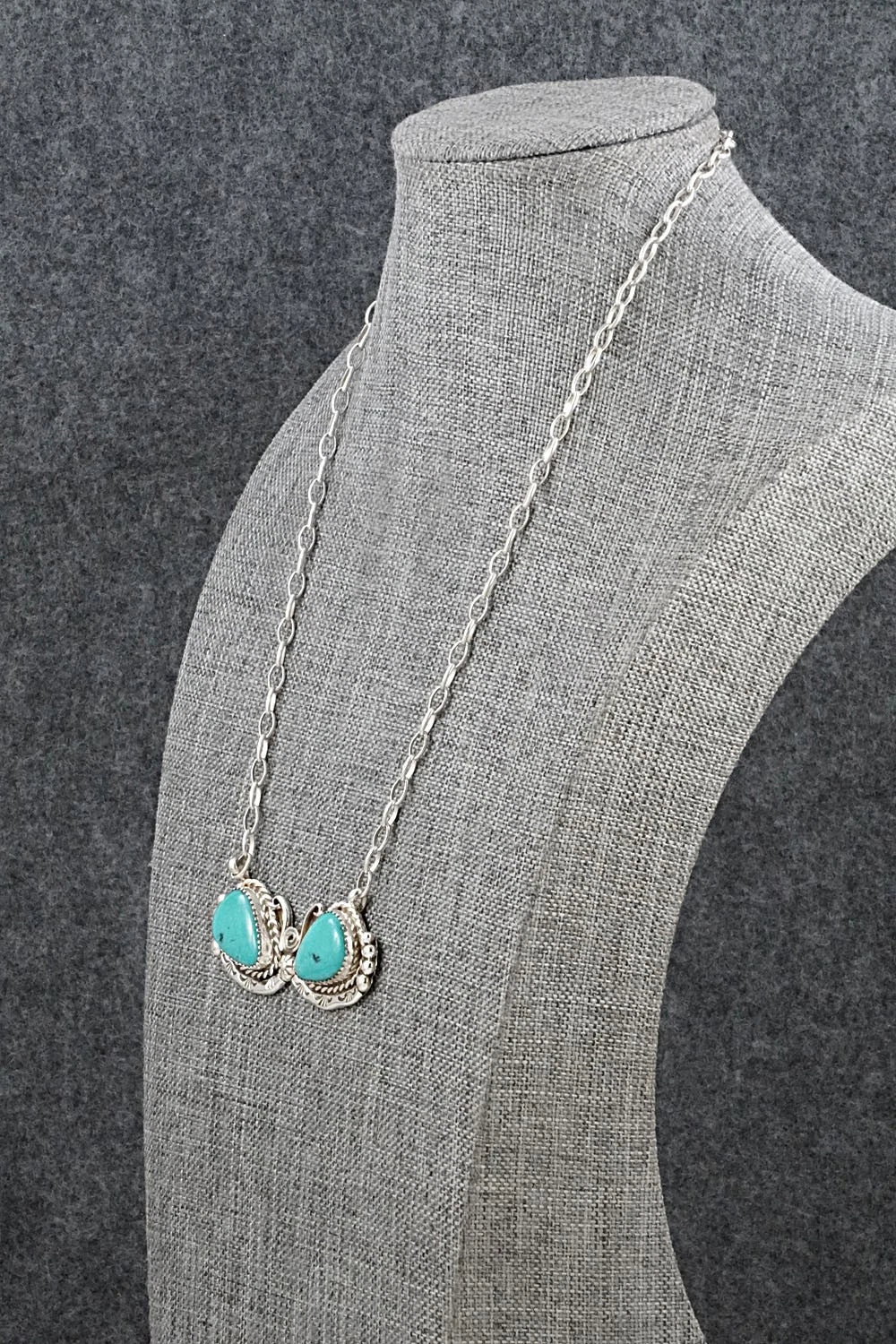 Turquoise & Sterling Silver Necklace - Phil Nez
