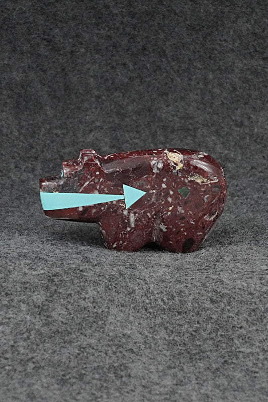 Bear Zuni Fetish Carving - Bernard Laiwakete