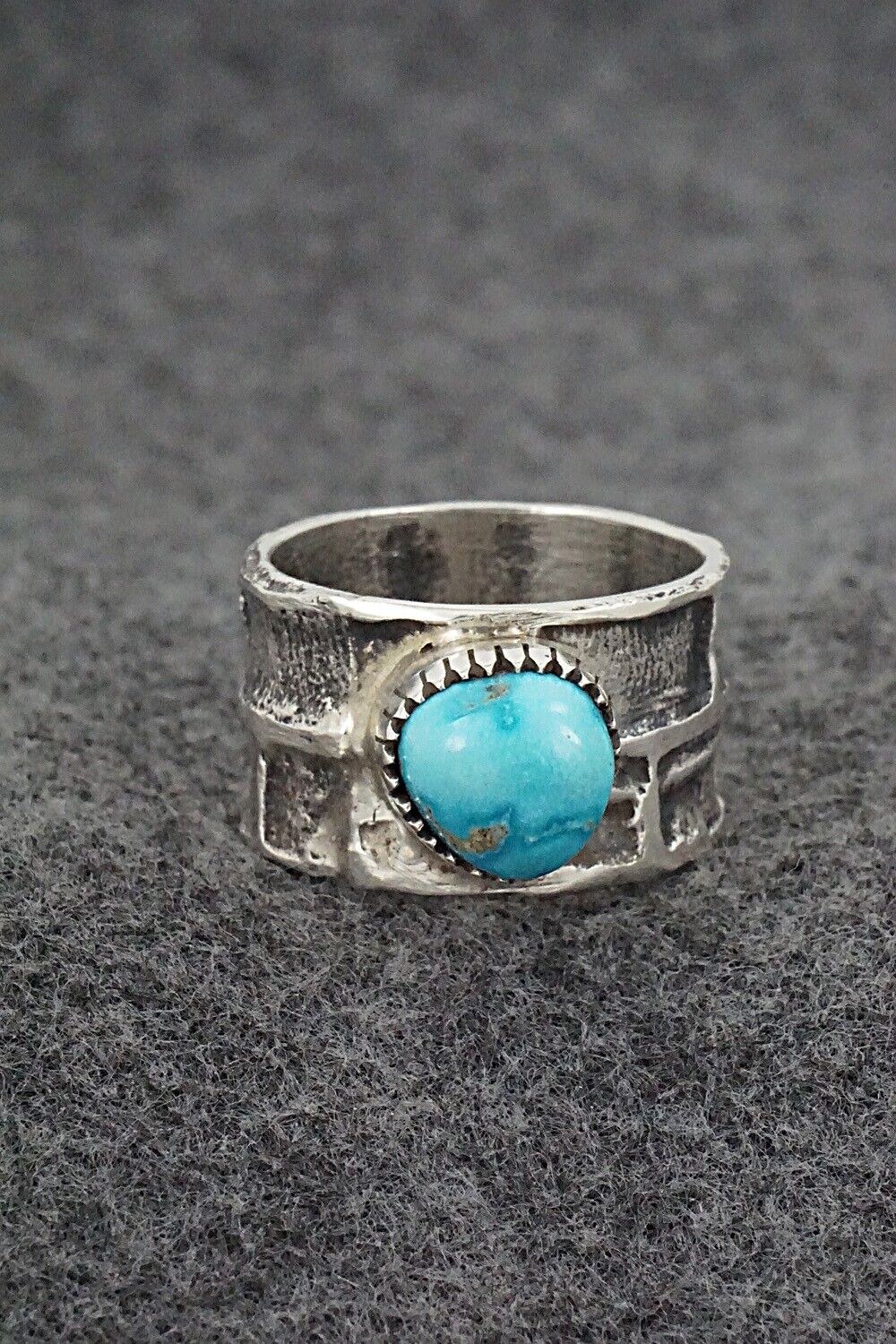 Turquoise & Sterling Silver Ring - Cody Begay - Size 10.5