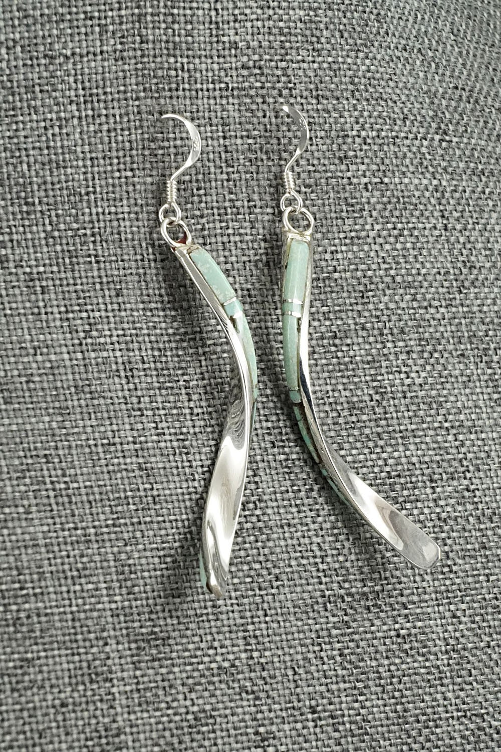 Turquoise & Sterling Silver Earrings - Terrance Panteah