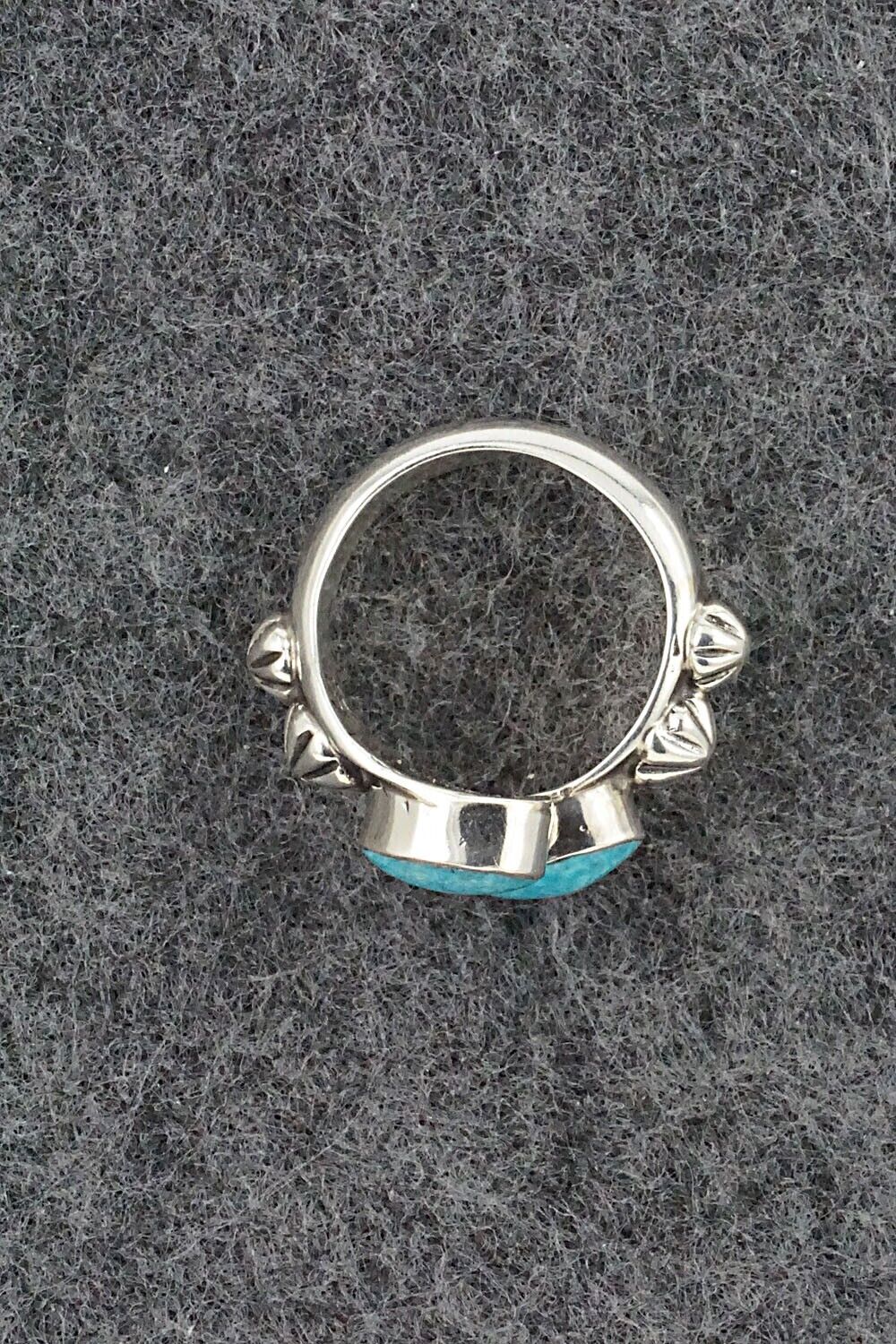 Turquoise & Sterling Silver Ring - Freda Martinez - Size 5