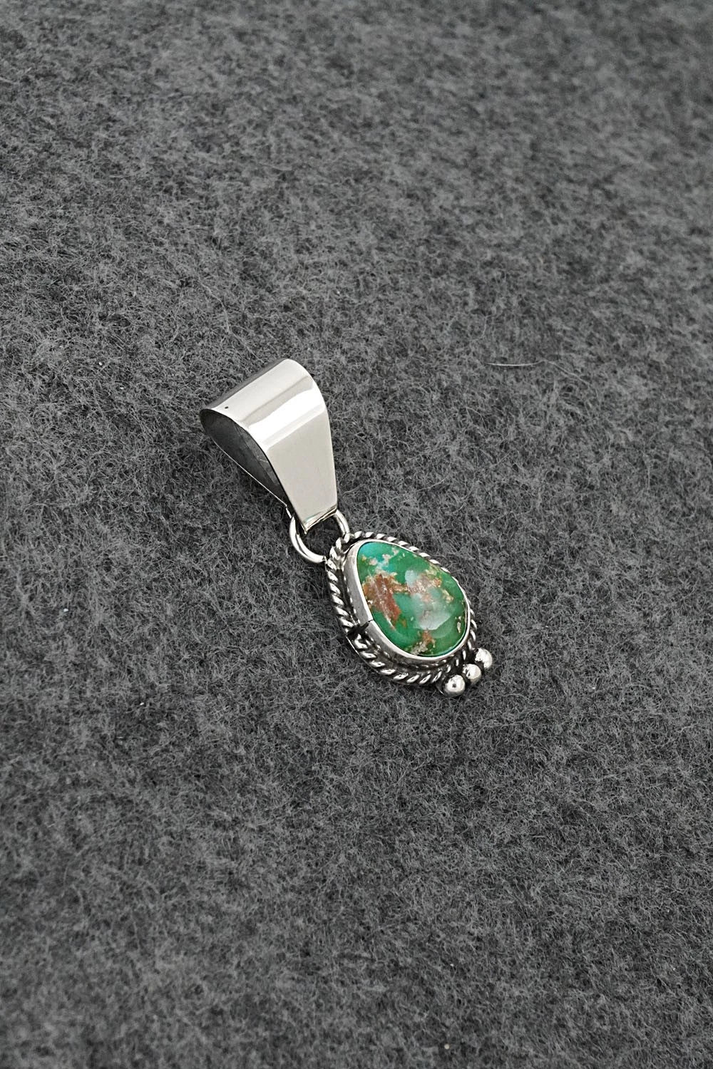 Turquoise & Sterling Silver Pendant - Rosemary Saunders