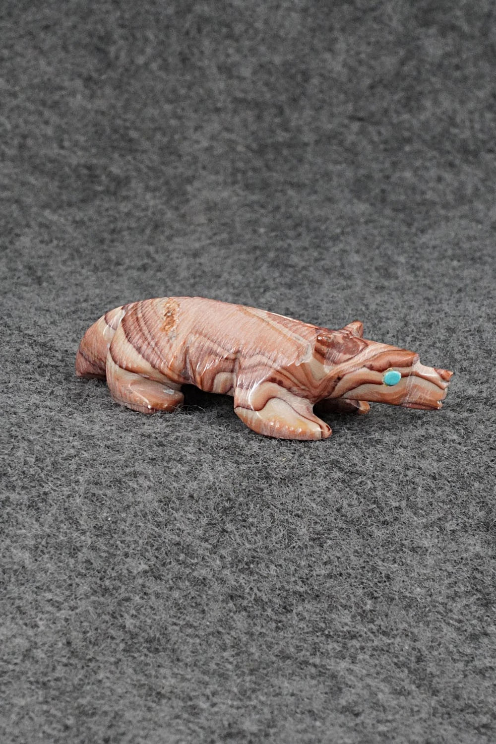 Badger Zuni Fetish Carving - Ronnie Lunasee