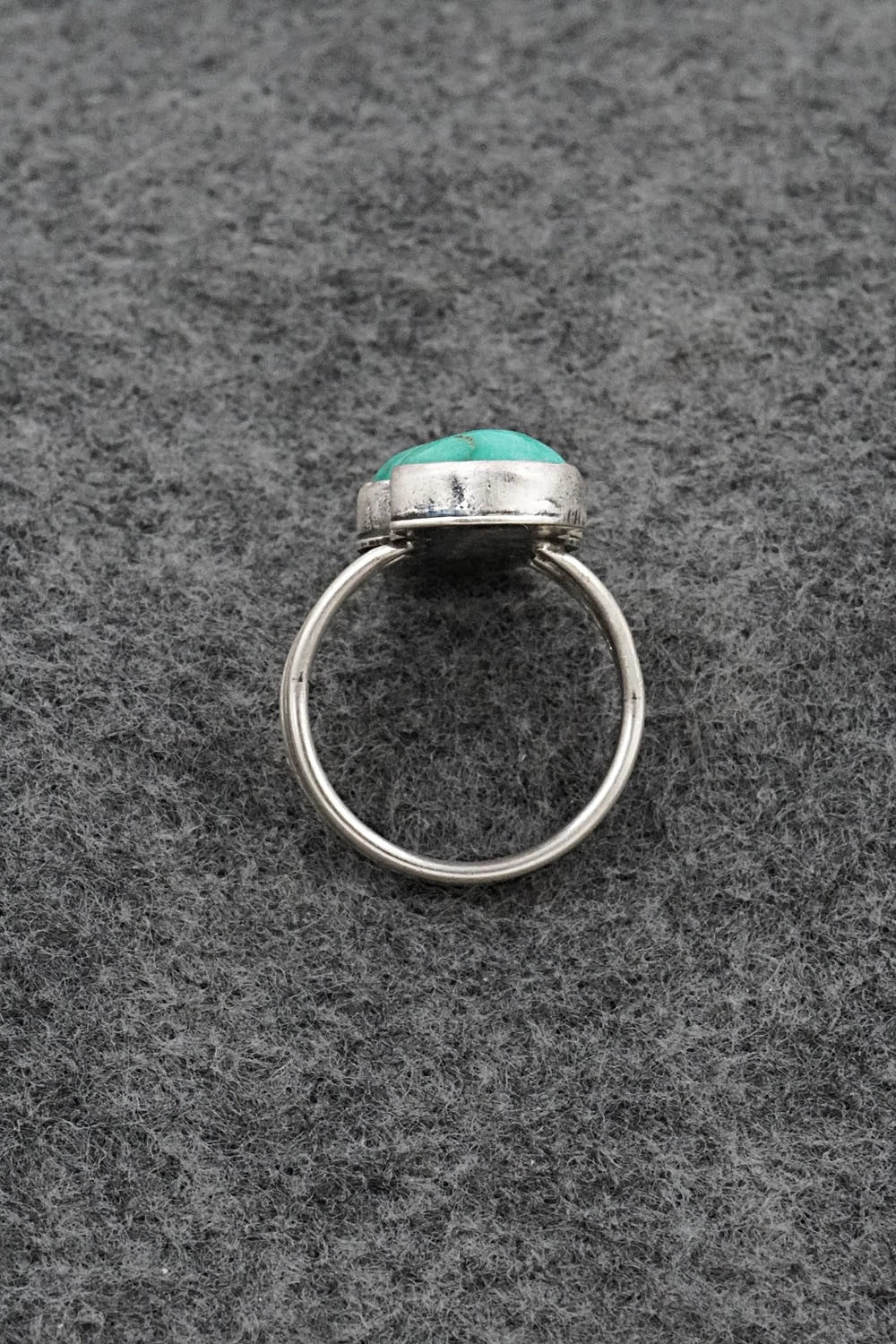Turquoise & Sterling Silver Ring - Verley Betone - Size 8