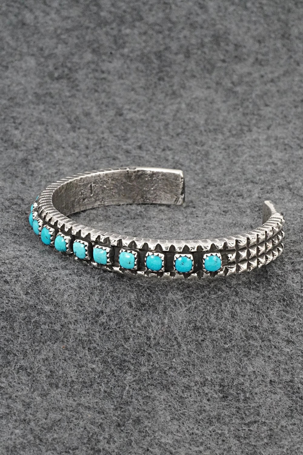 Turquoise & Sterling Silver Bracelet - Ernest Rangel