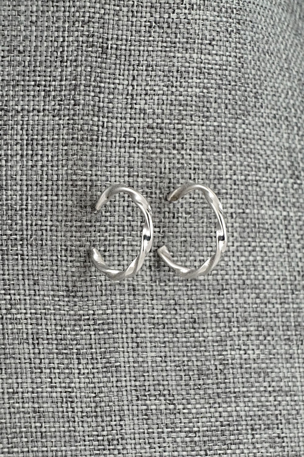 Sterling Silver Hoop Earrings - Elaine Tahe