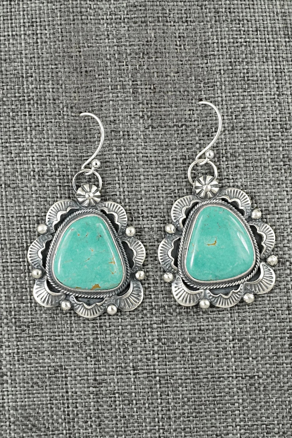Turquoise & Sterling Silver Earrings - Jackson Hoskie