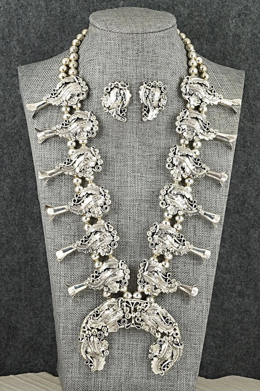 Sterling Silver Squash Blossom Set - Harry B. Yazzie