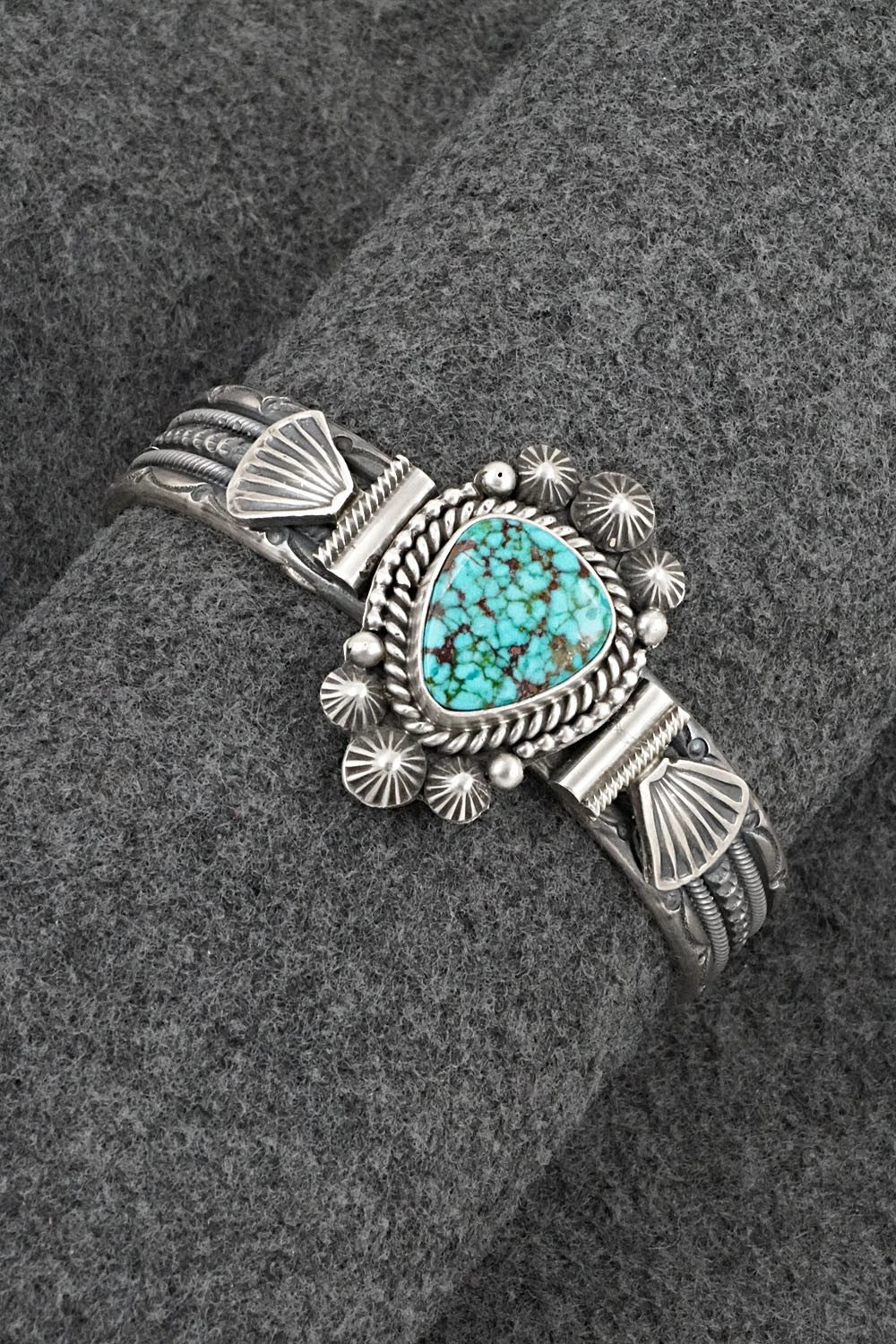 Turquoise & Sterling Silver Bracelet - Michael Calladitto