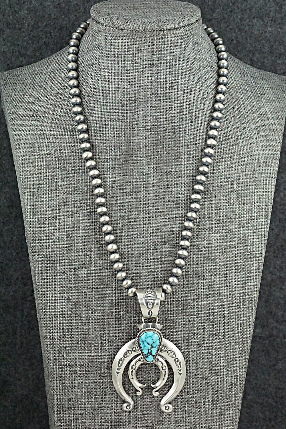 Turquoise & Sterling Silver Necklace - Paige Gordon