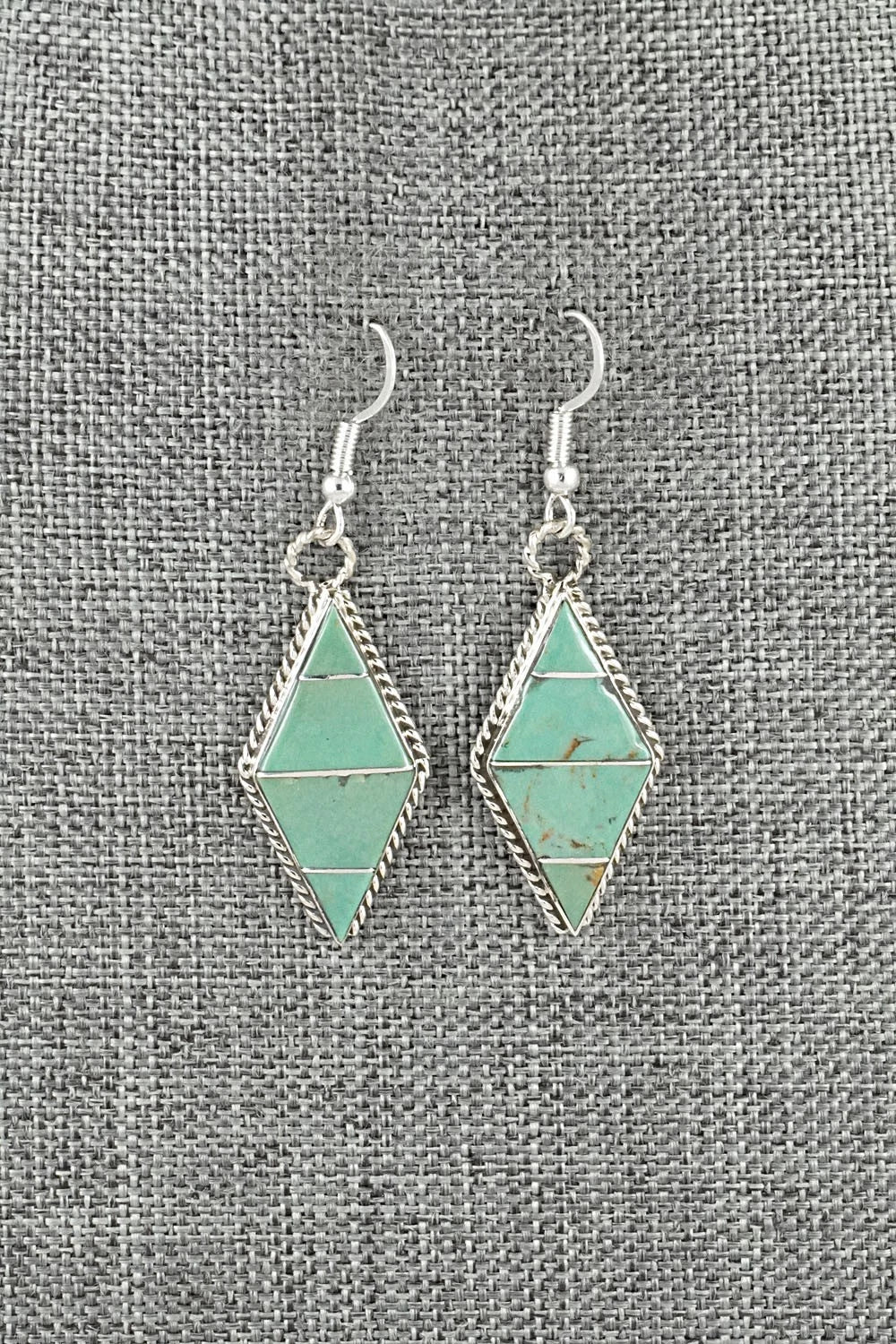Turquoise & Sterling Silver Earrings - Andrew Enrico