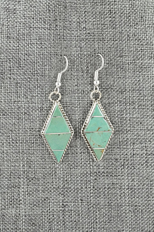 Turquoise & Sterling Silver Earrings - Andrew Enrico