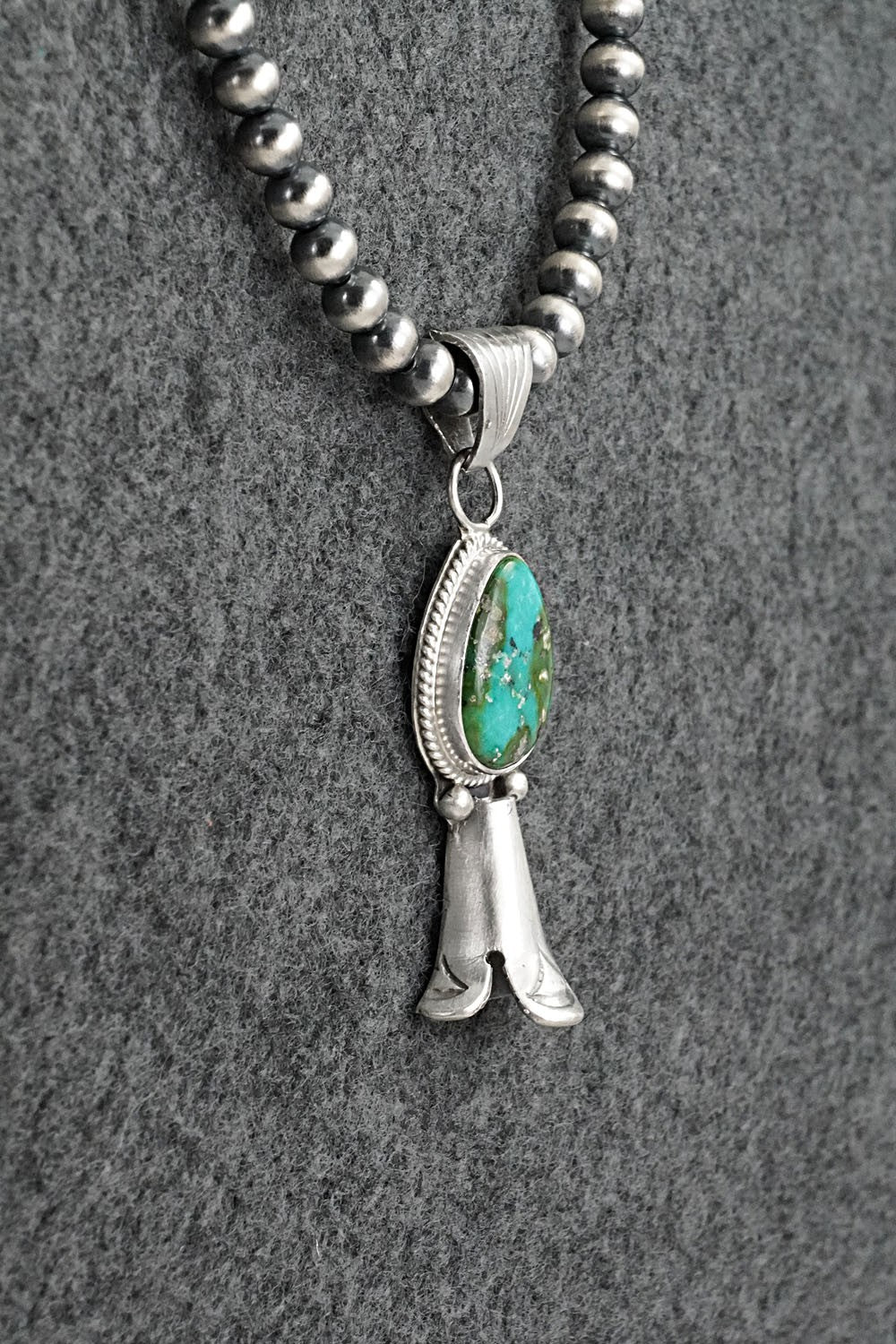 Turquoise & Sterling Silver Necklace - Samuel Yellowhair
