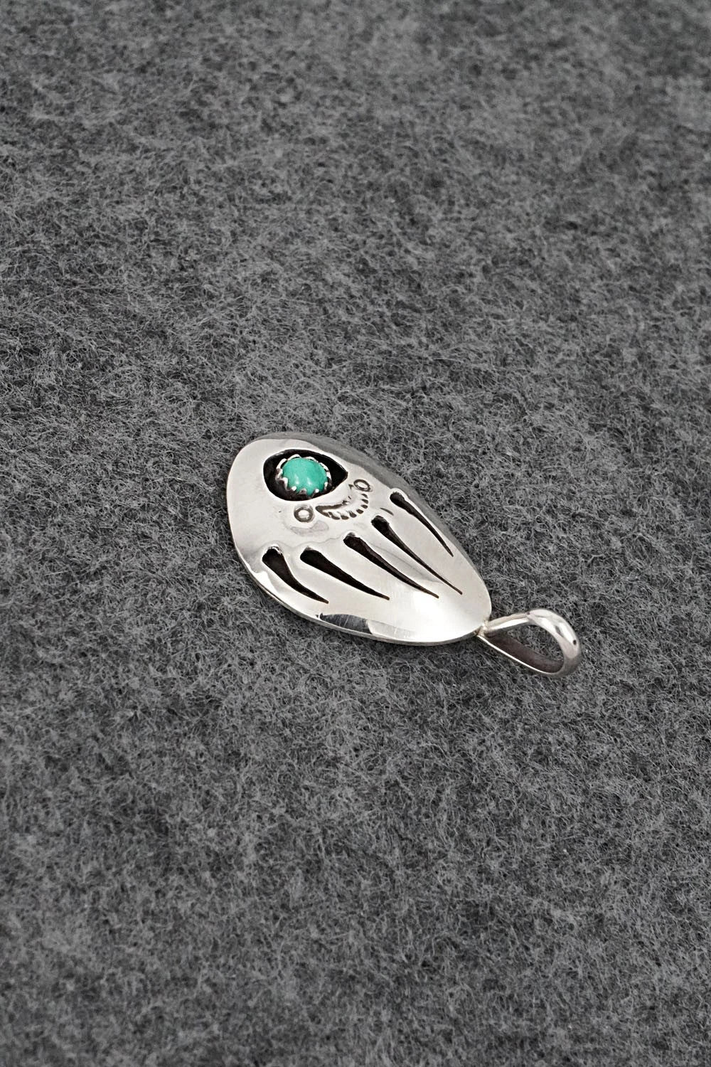 Turquoise & Sterling Silver Pendant - Ervin Begay
