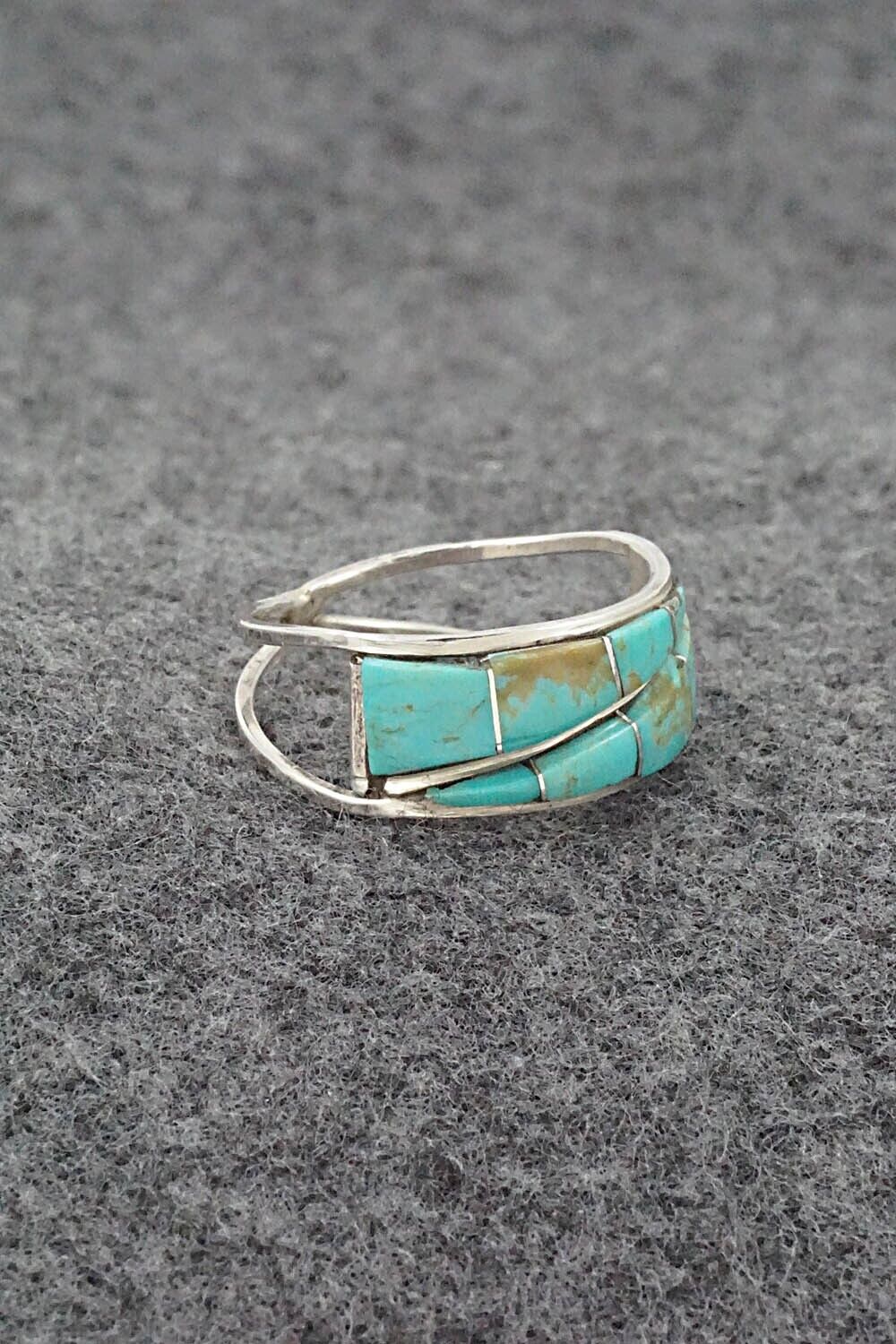 Turquoise & Sterling Silver Ring - Debbie Livingston - Size 10.25