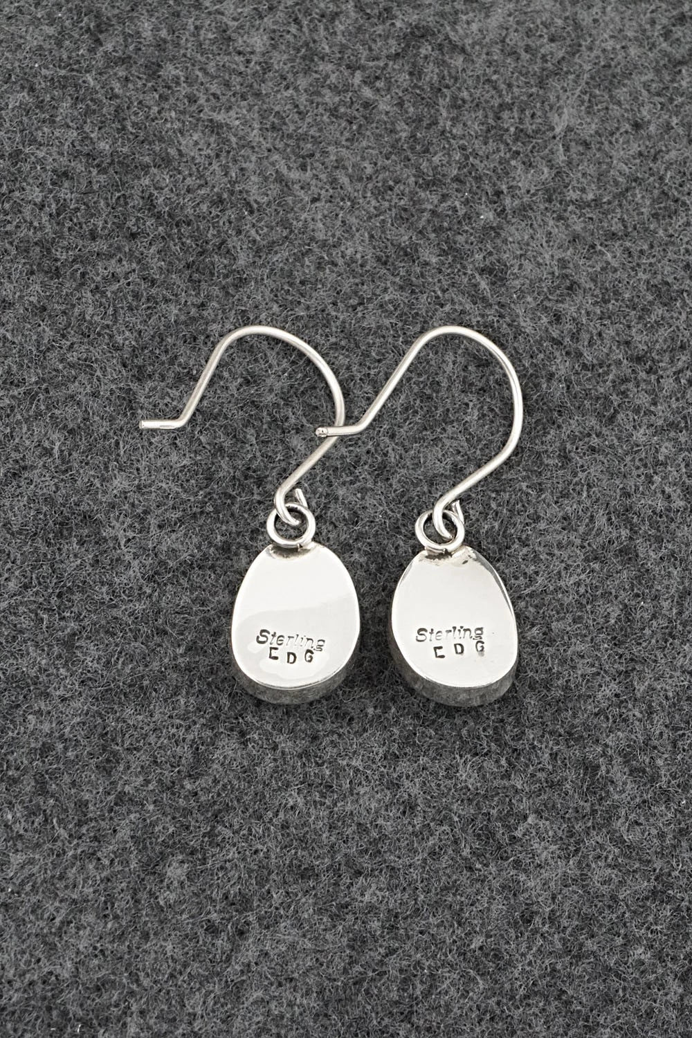 Turquoise & Sterling Silver Earrings - Eugene Gruber