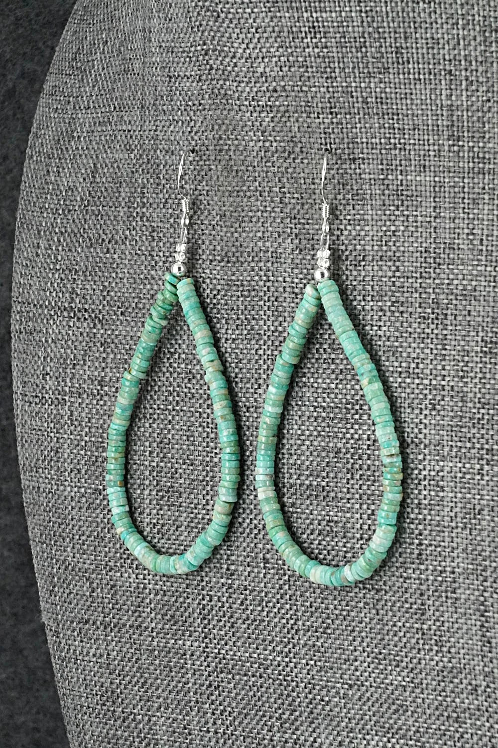 Turquoise & Sterling Silver Earrings - Doreen Jake